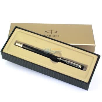 派克(parker)威雅黑色胶杆墨水笔