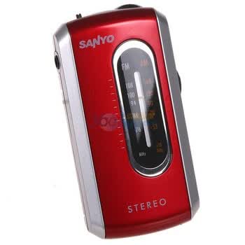 三洋（SANYO） 口袋收音机 RP-X4A （红色）