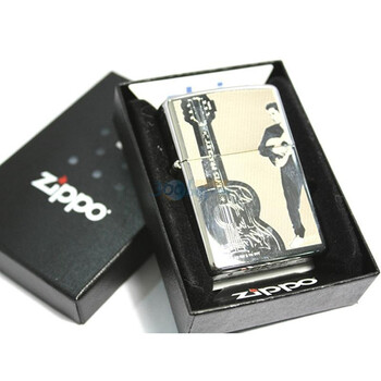 ZIPPO打火机猫王吉他24259