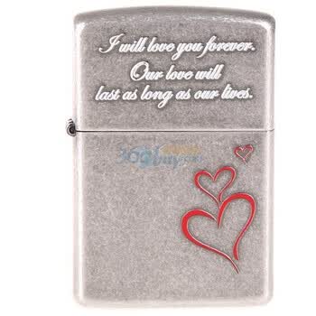 Zippo打火机永远的爱FOREVER LOVE限量版韩版