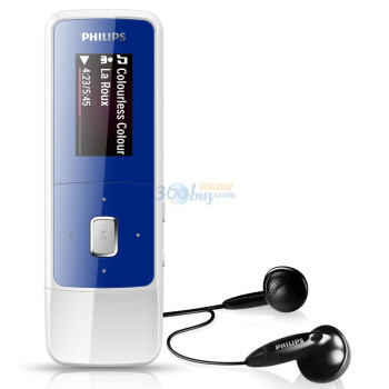 飞利浦（PHILIPS）SA3MXX02B/93 飞声音效 2G MP3数码播放器 星夜蓝