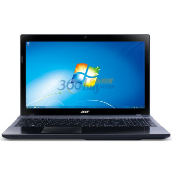 宏碁（acer）V3-551G-84504G75Mai 15.6英寸笔记本电脑 （AMD 四核 A8-4500M 4G 750G 2G独显 Win7) 灰色