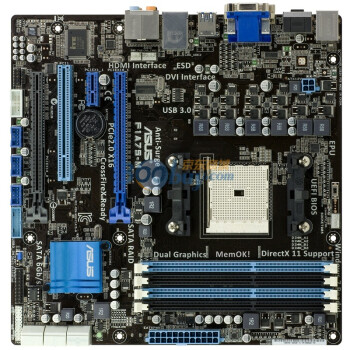 华硕(ASUS)F1A75-M主板(AMD A75/Socket FM1)