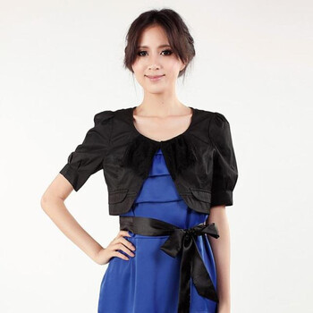 天恩 T.EN 女装 春季新品 涤棉骑兵斜便装 OL时尚小外套 0111B0703 黑色/09 L/40