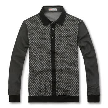 艾狄华伦2012春季新款时尚休闲男式条纹长袖T恤C8060 XXL