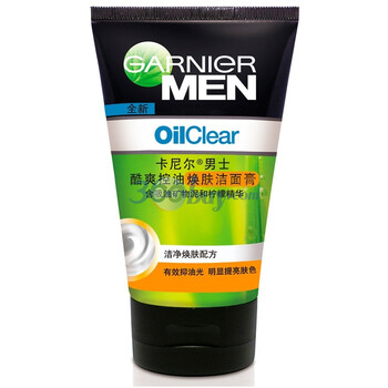 GARNIER卡尼尔男士酷爽控油焕肤洁面膏100ml