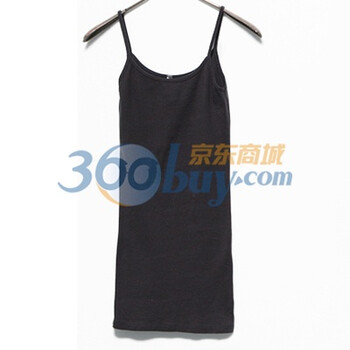 时尚起义 韩国多色入基本打底吊带 女585490 灰黑色 one