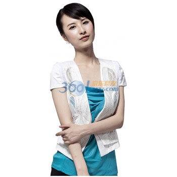 Entralady/音曲2012夏季新款短袖外套 女装短袖外套 YYXW033 白色 XL