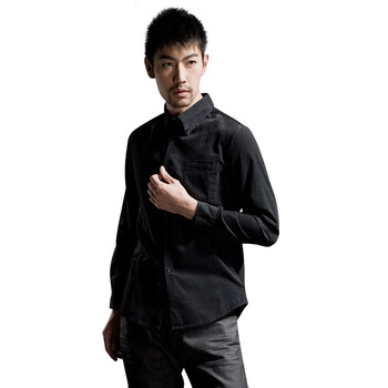 圣迪奥sdeerhe 男装 冬 商务休闲千鸟纹衬衫 灰1470515 灰色 XXL