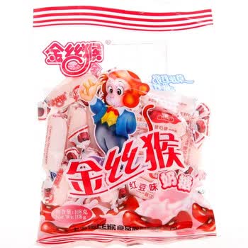 金丝猴圆柱红豆奶糖108g*3