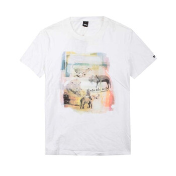 JASONWOOD 2012夏装新款正品时尚印花纯棉男式短袖T恤10202924 粉红 XL