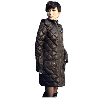 维克莱尔 VLoyal 户外休闲装菱格时尚长款羽绒服外套黑色 VJ-20304 黑色 XS