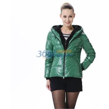波司登 2011新款 羽绒服 女连帽短面包 BR2220A 绿色 185/104A(XXXL)