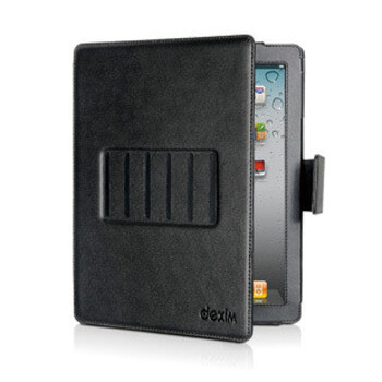 德鑫明 dexim DLA191B 苹果 iPad2 书本式 支架 牛皮 皮套 保护套