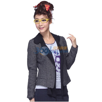 威丝曼之家WSM HOME时尚帅气西服款小外套 TD240115 深灰色 XL