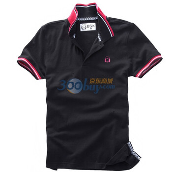 Giordano佐丹奴BSX Polo 男动感炫彩MINI CHE运动POLO 04011300 黑色 M