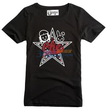 Giordano佐丹奴BSX T恤 女闪星MINI CHE T恤 99391003 黑色 XL