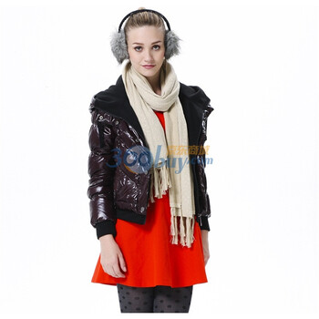 波司登 2011新款 羽绒服 女针织帽短面包 BR2206 紫色 185/104A(XXXL)