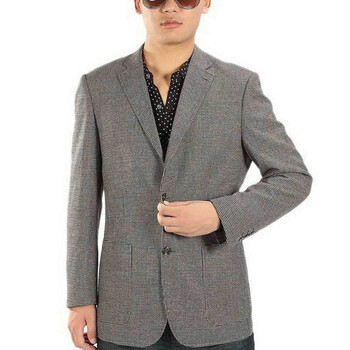 【VITOCOGO维多克果】男士潮流时尚商务休闲毛料便西服/西装AX1159深灰色XXL