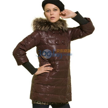 妠彩 N.CAI 冬季时尚女装羽绒服 Y11199紫红XXL