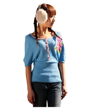 茵曼 2012秋新款女装羊毛混纺<em>开衫小毛衣</em>外套