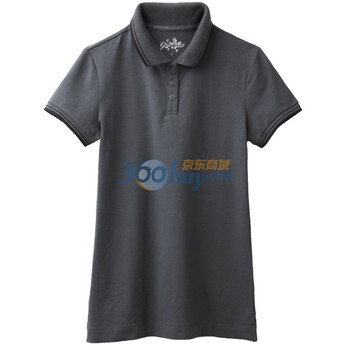 Giordano佐丹奴 Polo 女撞色边弹力平纹Polo 01310112 灰色 S
