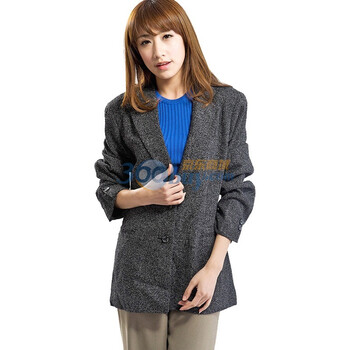 迪可 DECO OL职场必备羊毛100%女士西服DT428462 黑色 XL