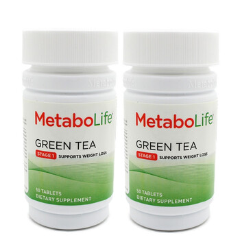 Metabolife(纤美) 绿茶提取物855mg*50片-结实型减肥专用*2瓶 美国进口减肥