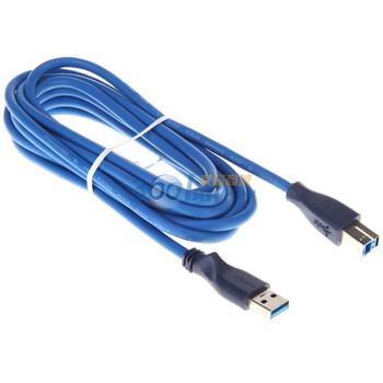包尔星克（PowerSync）UAB32 USB3.0高速传输线 A公对B公 蓝色 3米