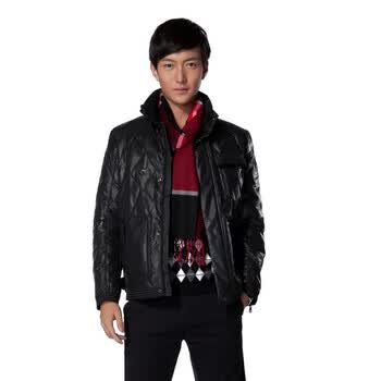 柒牌 SEVEN柒品质柒牌男装冬季新款休闲保暖抗寒羽绒服外套701K297788 通色 195