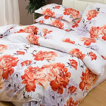 么小毛高支棉双人被罩（200cm*230cm） 富贵花韵 98144-9