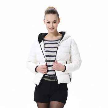 波司登 2011新款 羽绒服 女连帽拉链短面包 BR2210 白色 185/104A(XXXL)