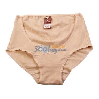 莱薇妈咪 托腹裤 天然彩棉/托腹带/孕妇内裤 短裤95016 2条卡其色M