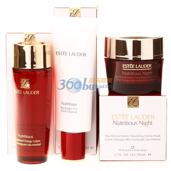 EsteeLauder雅诗兰黛 新版红石榴三件套装（洁面乳75ml+精华水100ml+晚霜50ml）