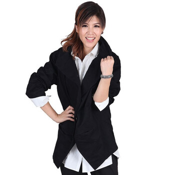 8size韩版气质休闲宽松双扣竖领连帽女款风衣/外套F-0029 卡其色 XL