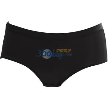Gainreel歌瑞尔 2012秋季新品 歌瑞尔正品妮可中腰红色性感女士无痕内裤 平角裤 黑色 XL