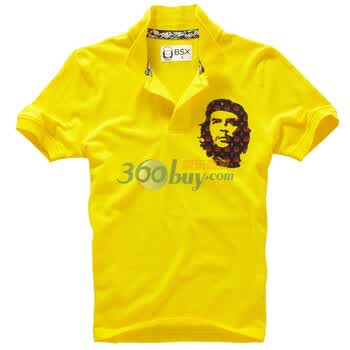 Giordano佐丹奴BSX Polo 男MINI CHE经典头像印花POLO 04011100 黄土赭色 L