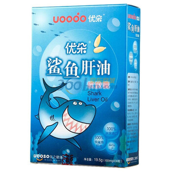 优朵鲨鱼肝油软胶囊650mg*30粒