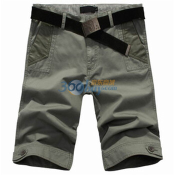 WINJEANS维杰斯 2012夏装新款 男装全棉休闲直筒修身薄款五分裤 8113 灰色 XXL