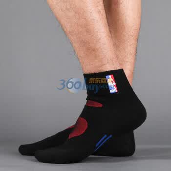 VCOTTON维棉 NBA休闲运动袜Ⅱ 黑色 均码