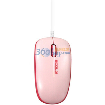 宜客莱（ECOLA）MA-SS013PKR Handy USB2.0光学式有线鼠标(淡雅粉)