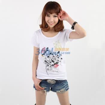 REDPEPPER花卉印花女T 白色 4
