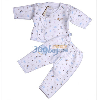 童泰 加厚保暖和服套装1516 蓝色 66码