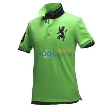 Giordano佐丹奴 Polo 男弹力狮王运动修身Polo 01010180 绿色 L