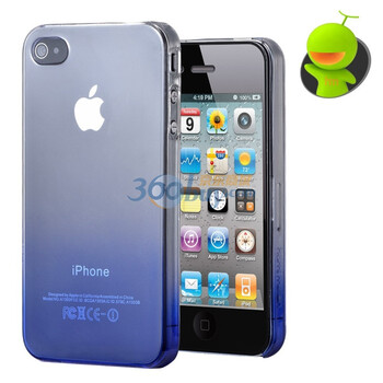 哈密瓜（hamimelon） HM0113 DUO幻影渐变UV系列 iphone4保护套 外壳 保护壳 蓝色 送防尘塞贴膜