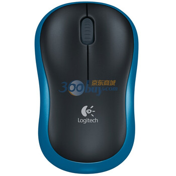 罗技（Logitech）M185 无线鼠标 黑色蓝边