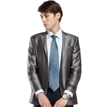 FIRS杉杉　男装商务休闲韩版纯色西服　FXW661655 银灰 175/98
