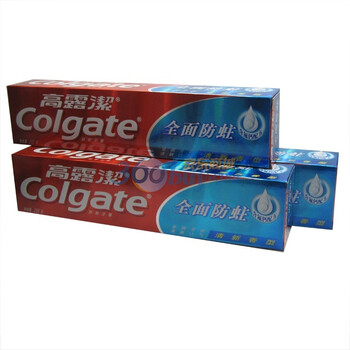 高露洁全面防蛀牙膏(清新)250g 6支