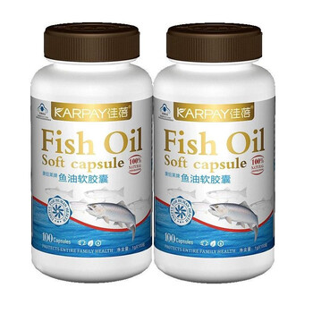 佳蓓鱼油软胶囊 1g*100粒*2瓶（降三高高血压血脂血糖）
