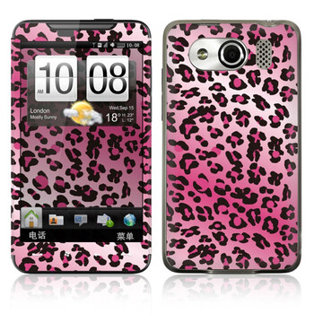 ideaSkin HTC T9199 / Z510D / 双擎/双擎S 粉色魅惑豹纹 机身贴膜 保护膜 皮肤 BDFA010417